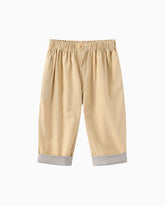 Folded Hem Pants - Butter